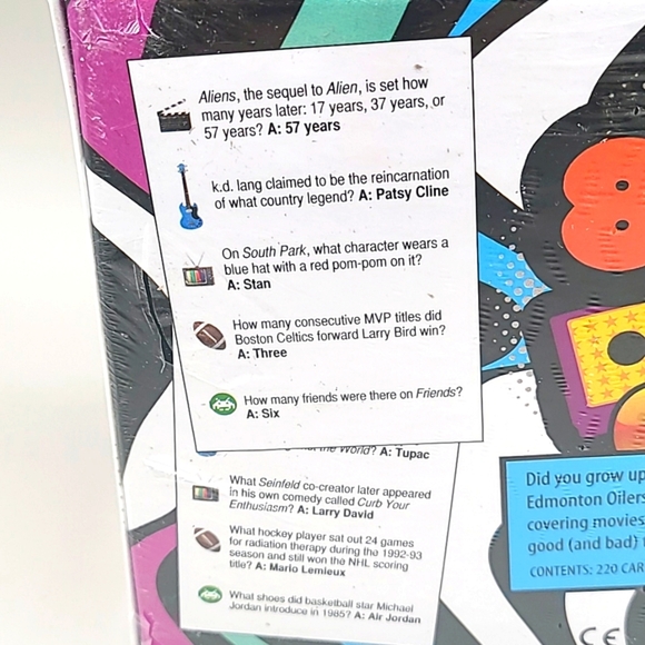 80's 90's Trivia Game, NIB - Picture 3 of 7